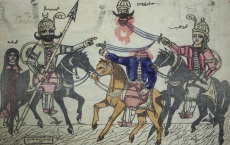 Египетская народная картинка. Батальная сцена